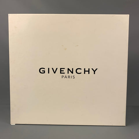 GIVENCHY Size 11 Black White Signature Polyester George V Sock Boots