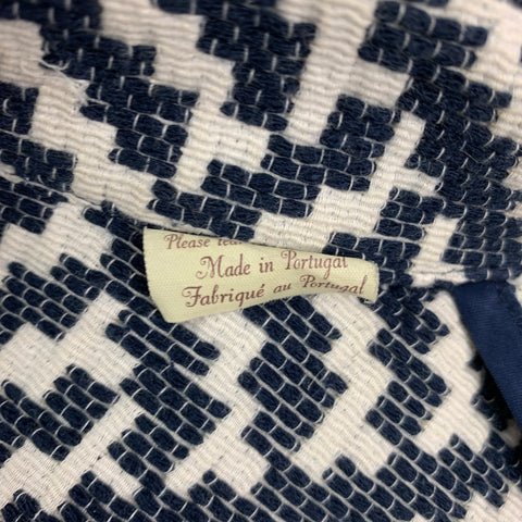 LEVI'S MADE & CRAFTED Size M Navy White Textured Trucker Jacket