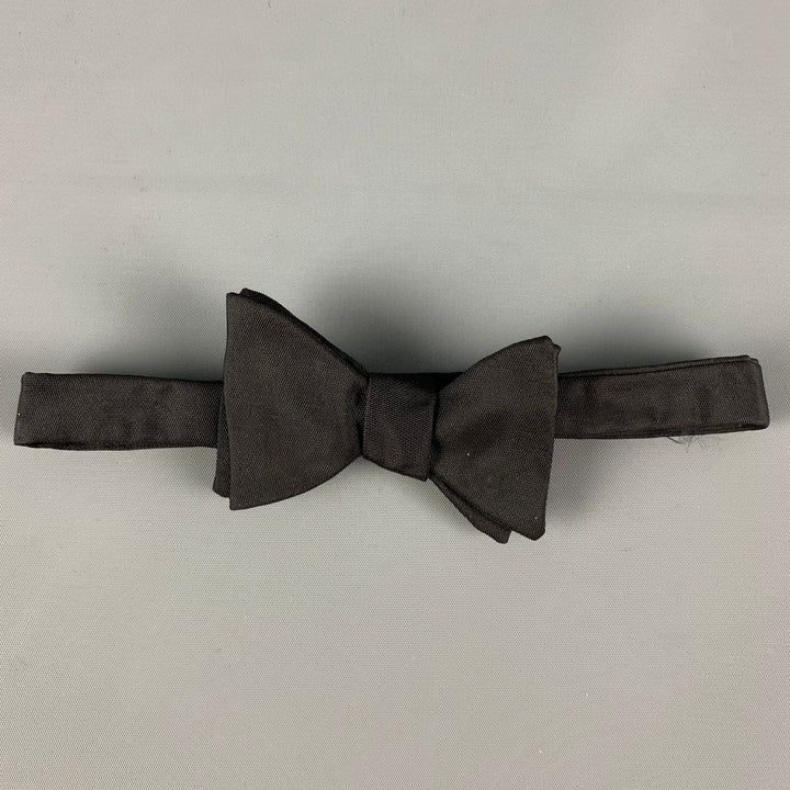 HARRODS Black Silk Bow Tie