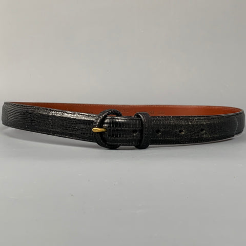 POLO by RALPH LAUREN Size 36 Black Lizard Belt
