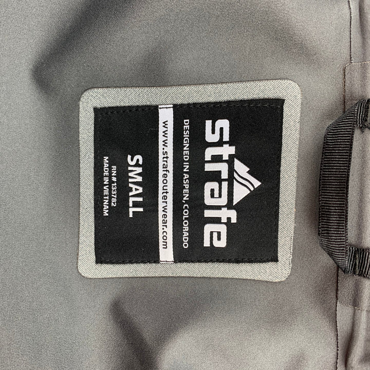 STRAFE Polartec Size S Grey Waterproof Polyester Hooded Jacket