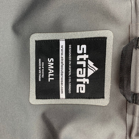 STRAFE Polartec Size S Grey Waterproof Polyester Hooded Jacket