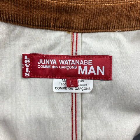 JUNYA WATANABE Taille L Veste en jean matières mélangées indigo
