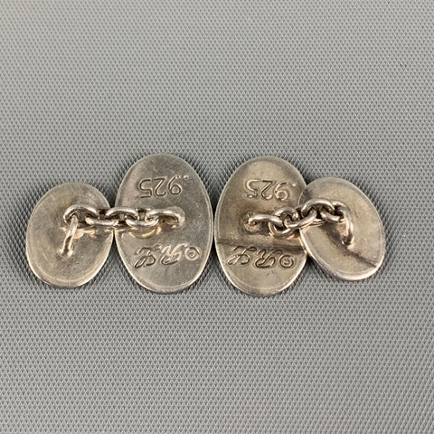 Gemelos de plata de ley grabados con RALPH LAUREN