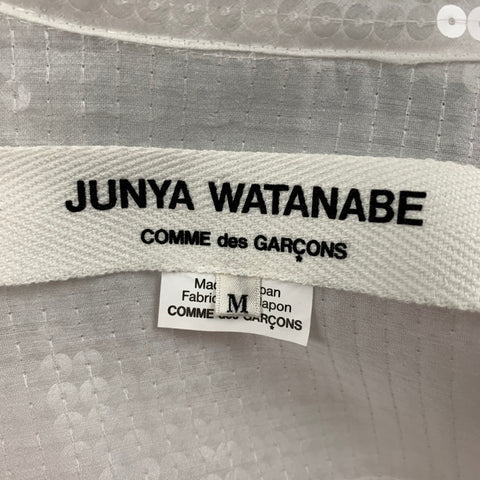 JUNYA WATANABE Size M White Polyester Mesh Sequin Jacket