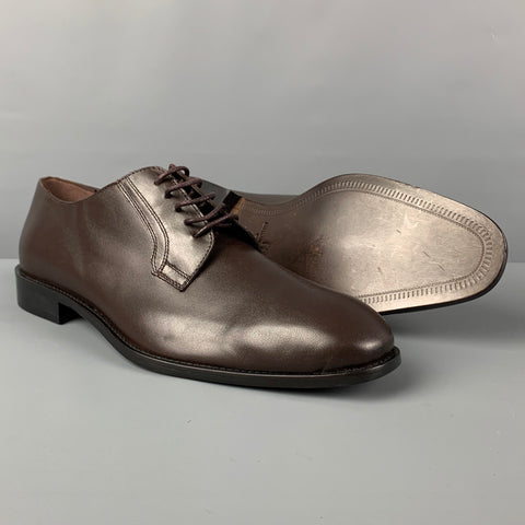 BRUNO MAGLI Taille 10 Chaussures à lacets en cuir marron