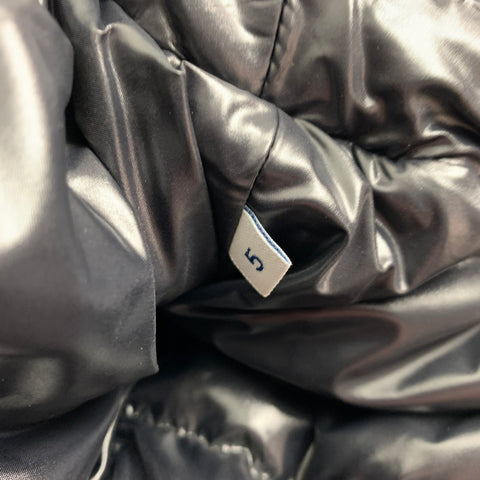 MONCLER  Size 44 Black & White Plaid Wool Down Filled Jacket