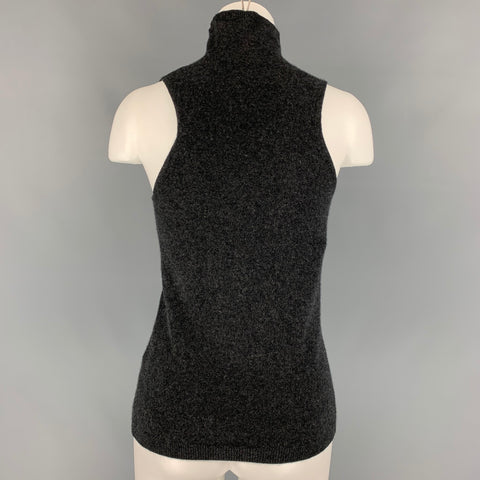 NAADAM Size S Charcoal Cashmere Turtleneck Pullover