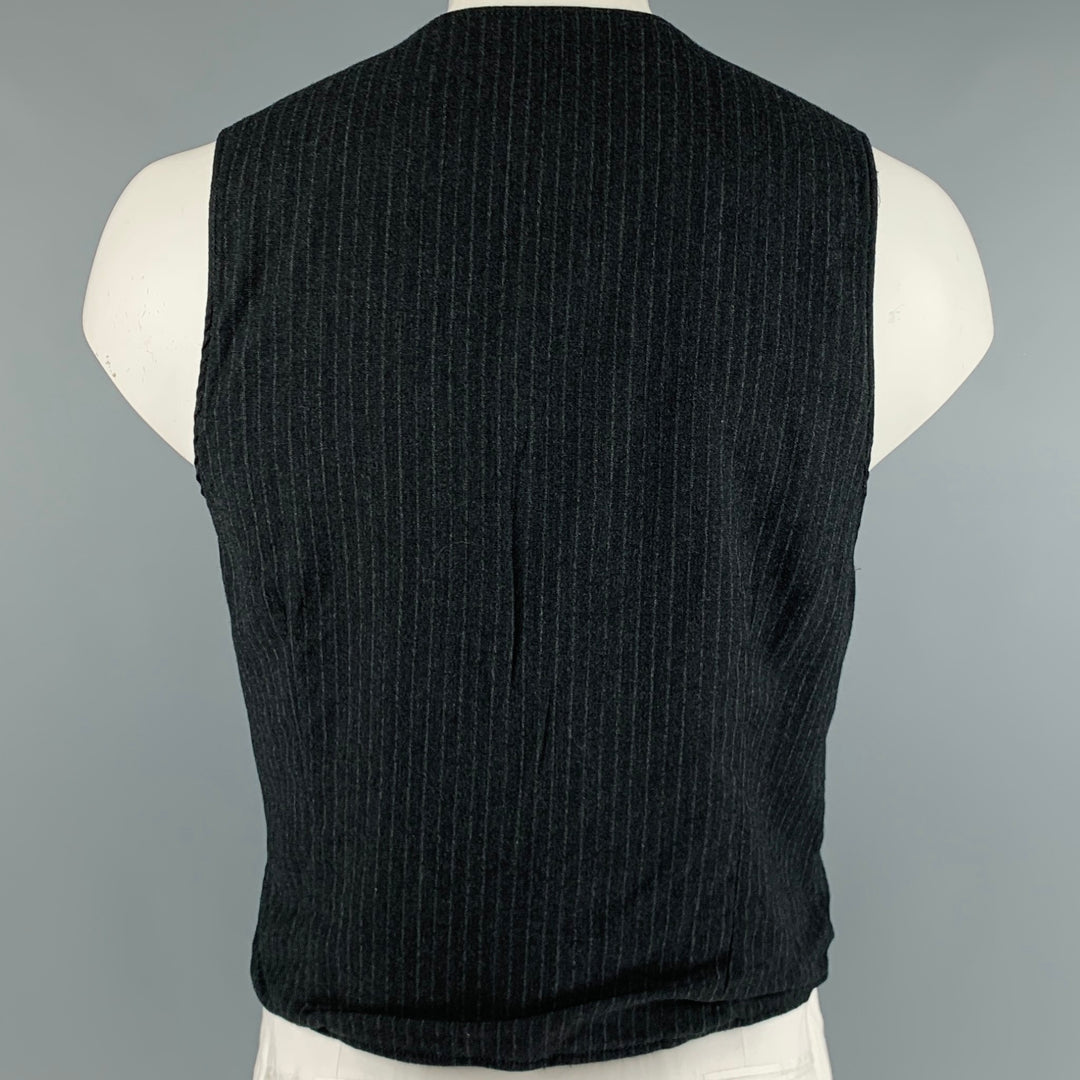ENGINEERED GARMENTS Size L Grey Light Grey Herringbone Wool Blend Vest