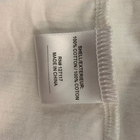 BADGLEY MISCHKA Size XS White Pink Flower Pins Cotton Tank Blouse