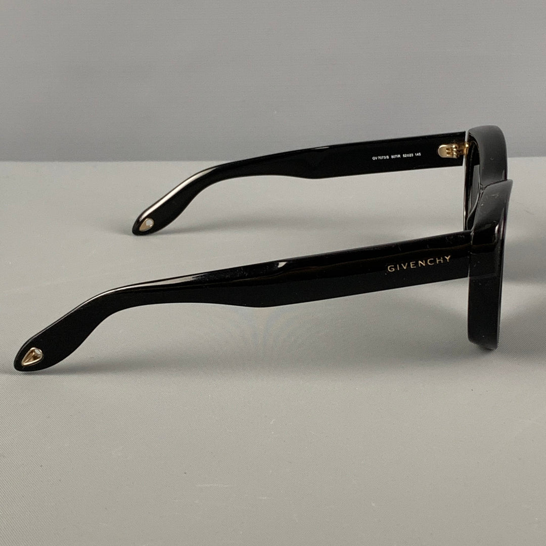 GIVENCHY Black Acetate Cat Eye Sunglasses