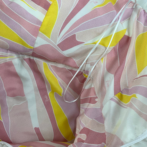 EMILIO PUCCI x TOMO KOIZUMI Taille 2 Combishort en tulle mélangé à volants blanc taille 2