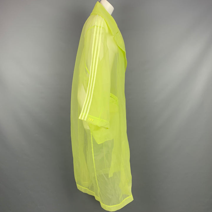 ADIDAS x IVY Park Size S Yellow Sheer Nylon Organza Oversized Coat