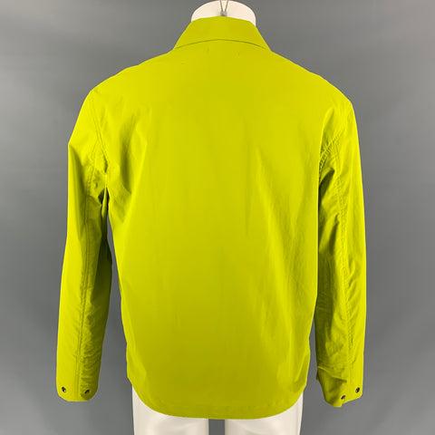 CMMN SWND Size 34 Lime Green Cotton Blend Snaps Jacket