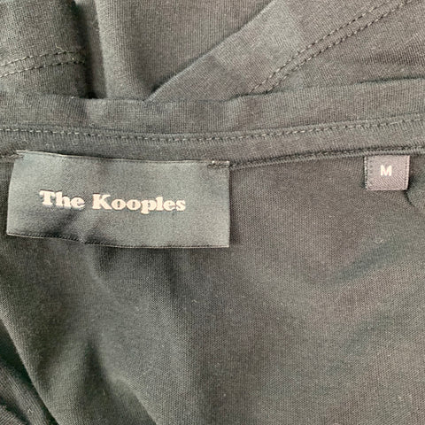 THE KOOPLES Size M Black Skull Cotton Crew-Neck T-shirt