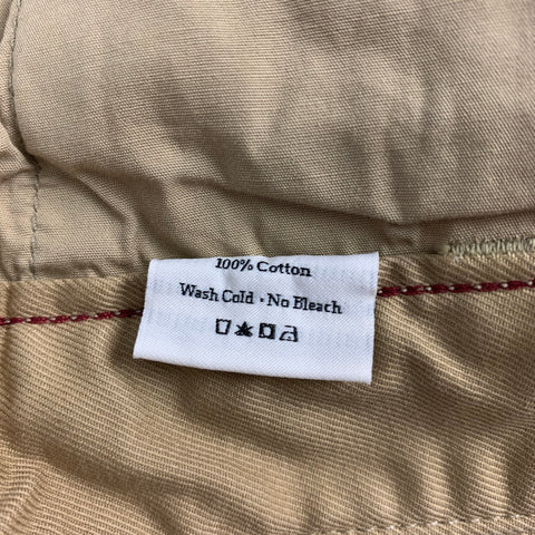 GROWN&amp;SEWN Pantalon décontracté chino en coton kaki taille 31