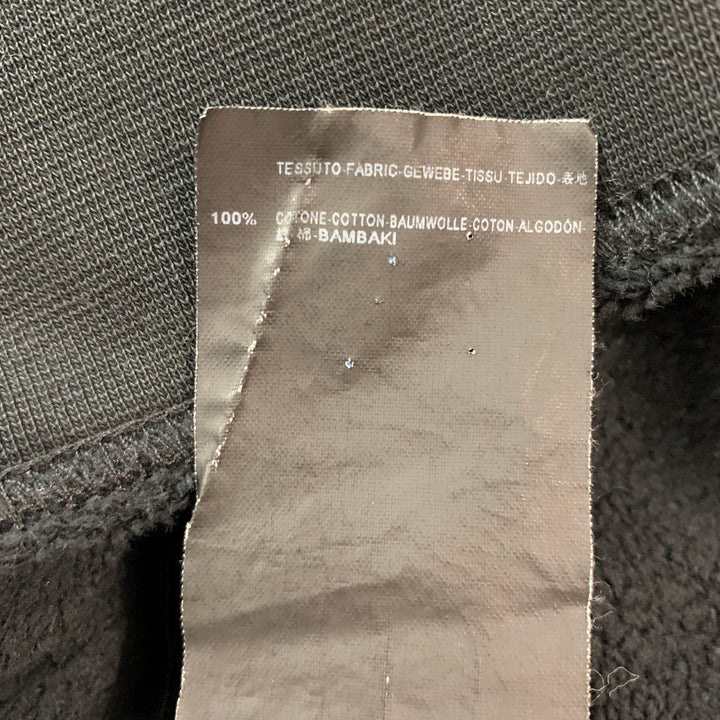 BALENCIAGA Size M Black Graphic Cotton Crew-Neck Sweatshirt