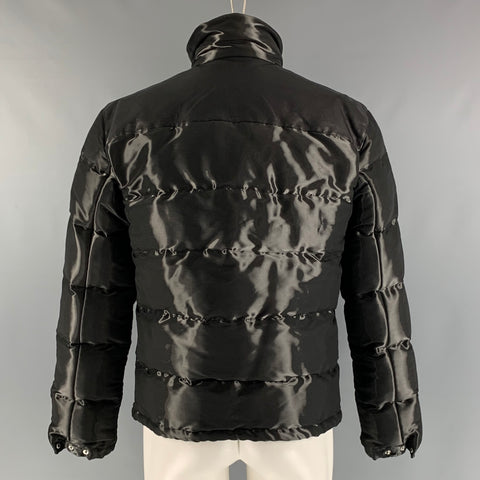 PRADA Size 38 Black Quilted Polyester Blend Jacket