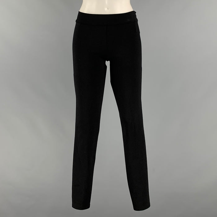 THE ROW Size S Black Nylon Blend Elastic Waistband Leggings
