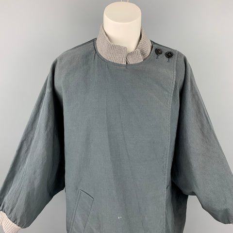 3.1 PHILLIP LIM Size M Gray & Beige Cotton Blend Oversized Reversible Jacket
