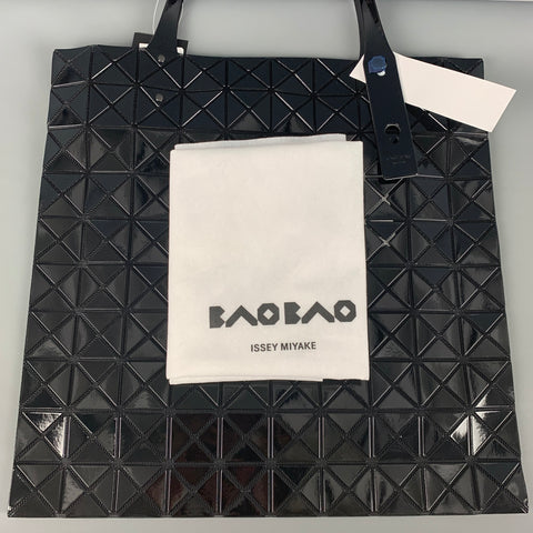 ISSEY MIYAKE BAO BAO Black Acetate Tote Handbag