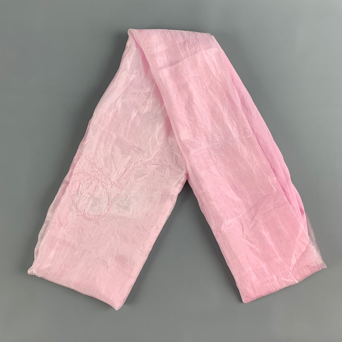 OUR LEGACY Pink Solid Cotton / Silk Scarves