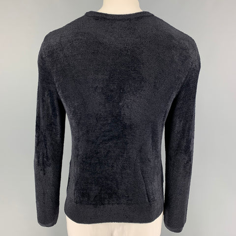 CMMN SWND Size L Midnight Blue Textured Polyamide Sweater