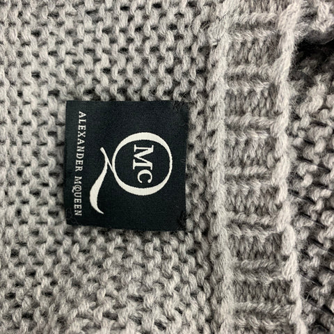 MCQ by ALEXANDER MCQUEEN Size S Grey Sequined Wool Crew-Neck Pullover