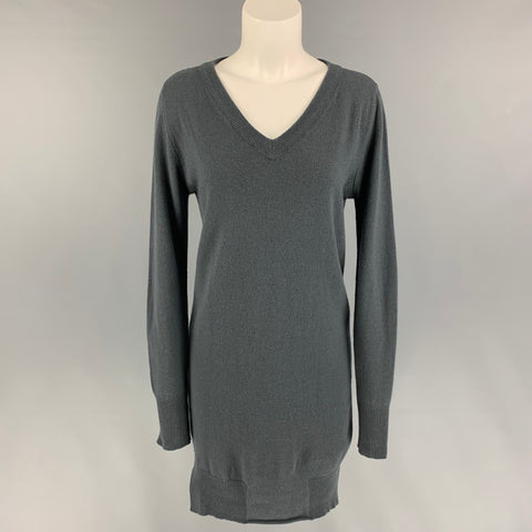 KRISTENSEN DU NORD Taille unique Robe à manches longues en mélange de laine grise