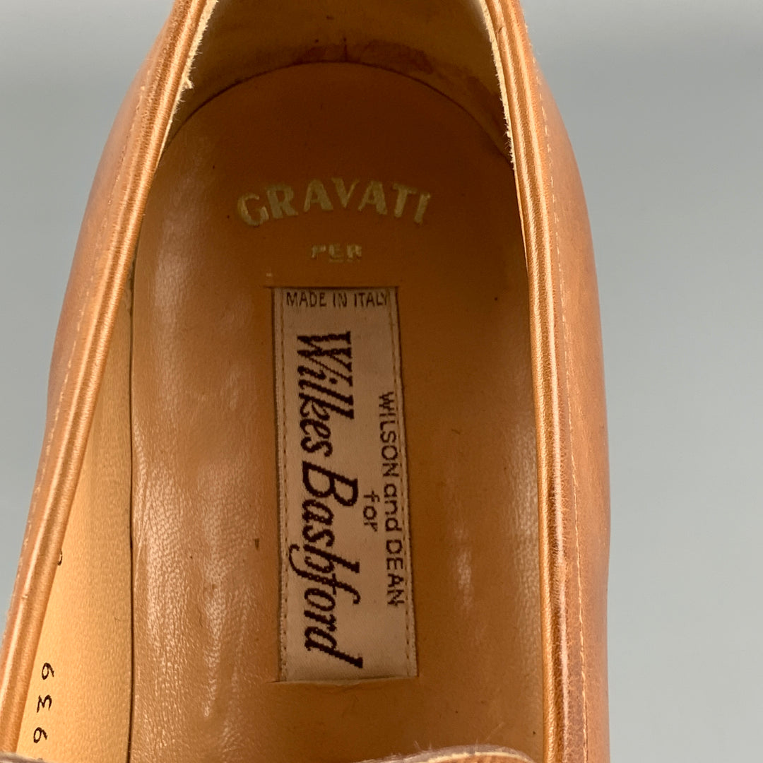 GRAVATI  for WILKES BASHFORD Size 8 Tan Leather Slip On Loafers