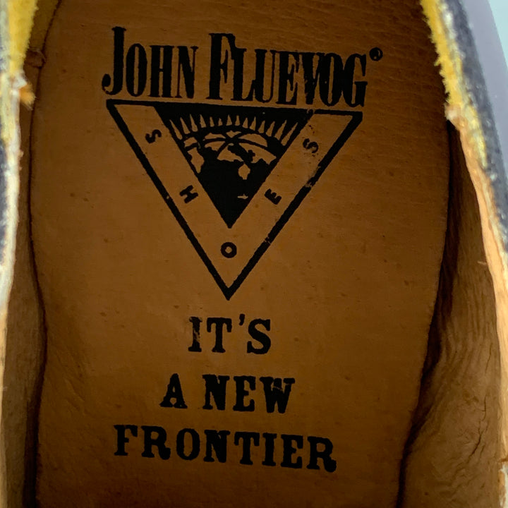 JOHN FLUEVOG Talla 10 Zapatos con cordones de cuero gris morado