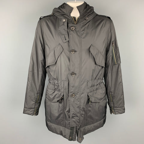 POLO by RALPH LAUREN Size L Black Nylon Hooded Jacket