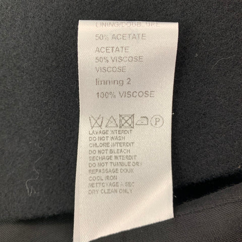 CARVEN Taille L Veste croisée en laine noire