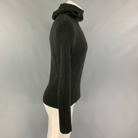 G-STAR Size M Grey Knit Acrylic Wool Hoodie Sweater