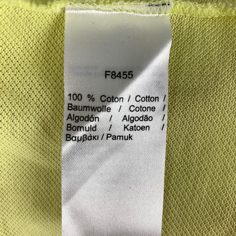 Polo LACOSTE de algodón amarillo talla S
