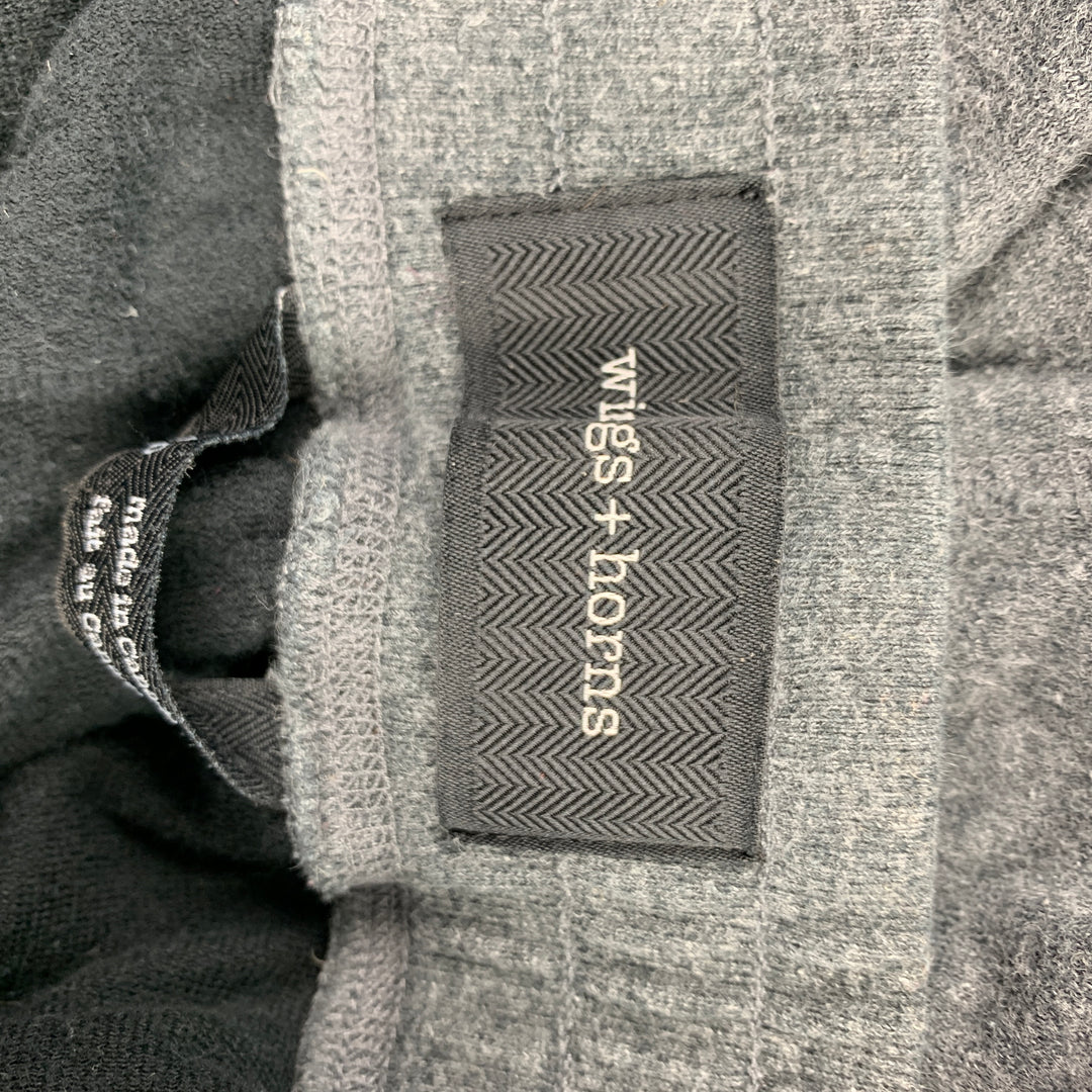 WINGS + HORNS Size S Grey Cotton Sweatpants Shorts