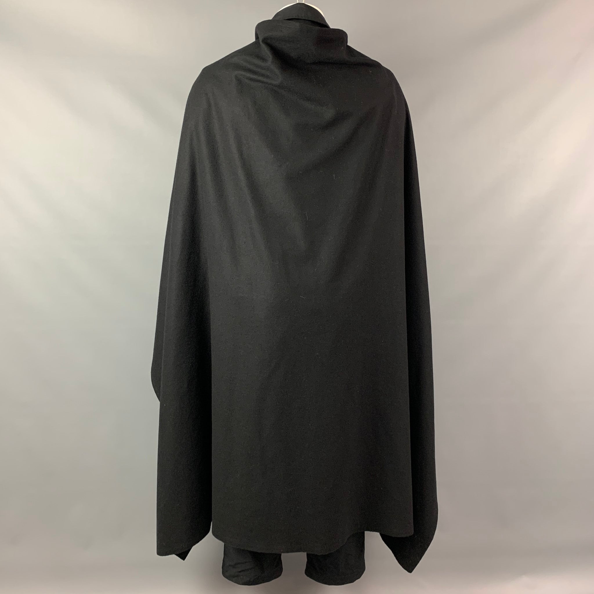 YOHJI YAMAMOTO POUR HOMME FW 17 Size S Black Polyester / Wool