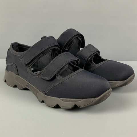 MARNI Size 6 Black Hook & Loop Closure Sneakers