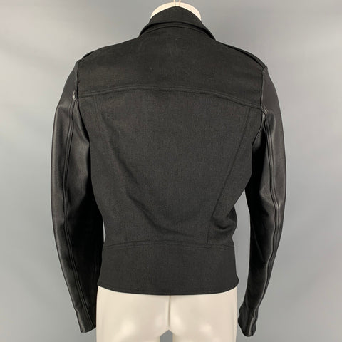 GARETH PUGH Size M Black Mixed Materials Cotton Blend Jacket