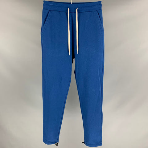 JOHN ELLIOTT Size S Royal Blue Cotton Drawstring Sweatpants