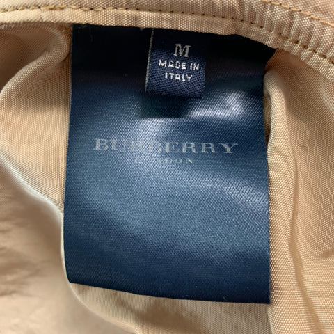 BURBERRY LONDON Size M Beige Nylon Belted Trenchcoat