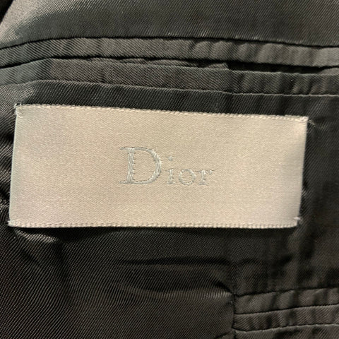 CHRISTIAN DIOR Size 36 Black Silver Shimmery Polyester Blend Suit