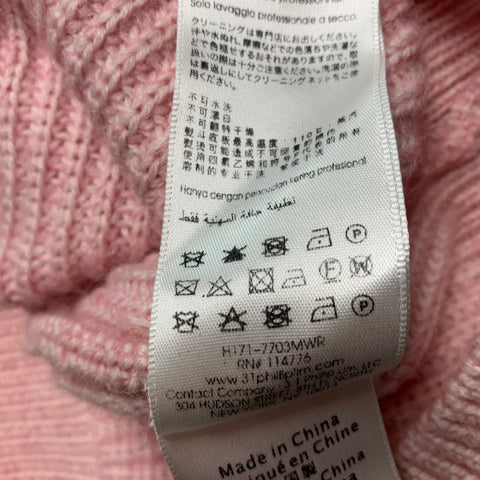 3.1 PHILLIP LIM Size M Pink Wool  Polyester Crew-Neck Sweater