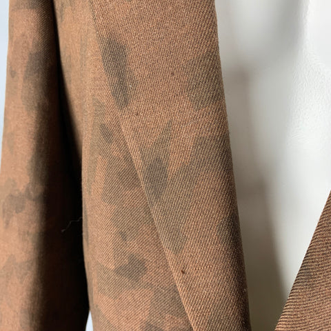COMME des GARCONS HOMME PLUS Size M Brown Camo Wool Single Breasted Sport Coat