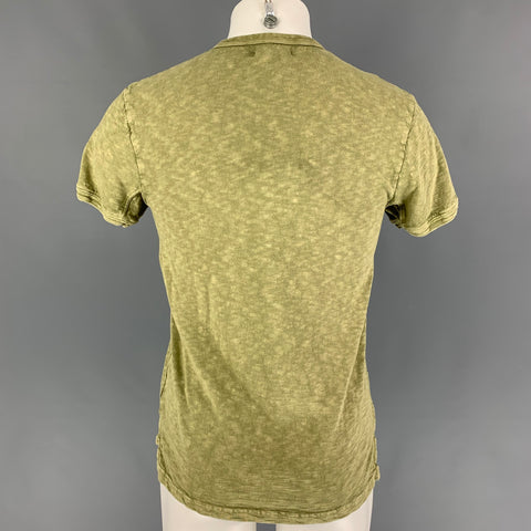 FRYE Size XS Green Heather Cotton Henley T-shirt