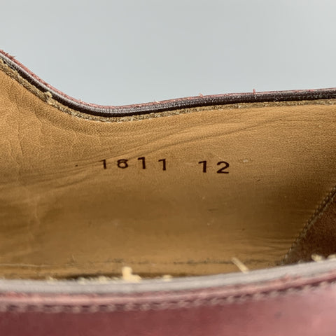 CALZOLERIA HARRIS Taille 13 Chaussures à lacets en cuir antique bordeaux