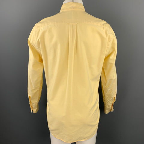 GITMAN VINTAGE Size M Yellow Cotton Long Sleeve Shirt