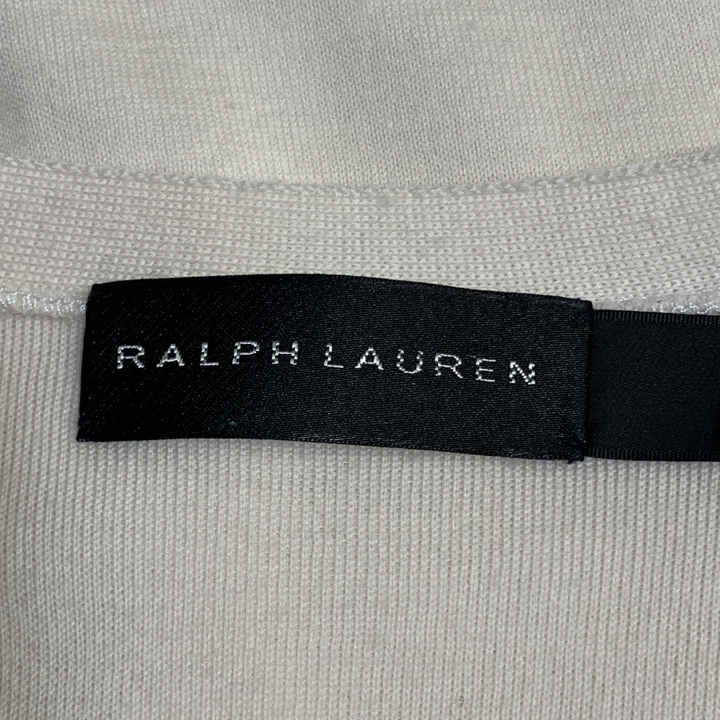 RALPH LAUREN Size S Beige Solid Merino Wool Patch Pockets Cardigan Sweater