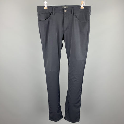 THEORY Size 30 Navy Polyamide Zip Fly Casual Pants