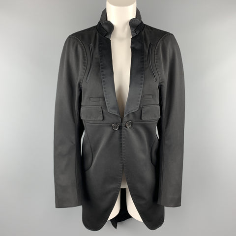 UNDERCOVER Size M Black Wool Satin Shawl Collar Tuxedo Coat
